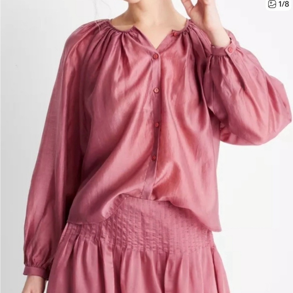 Elegant Dark Berry Blouse - Future Collective